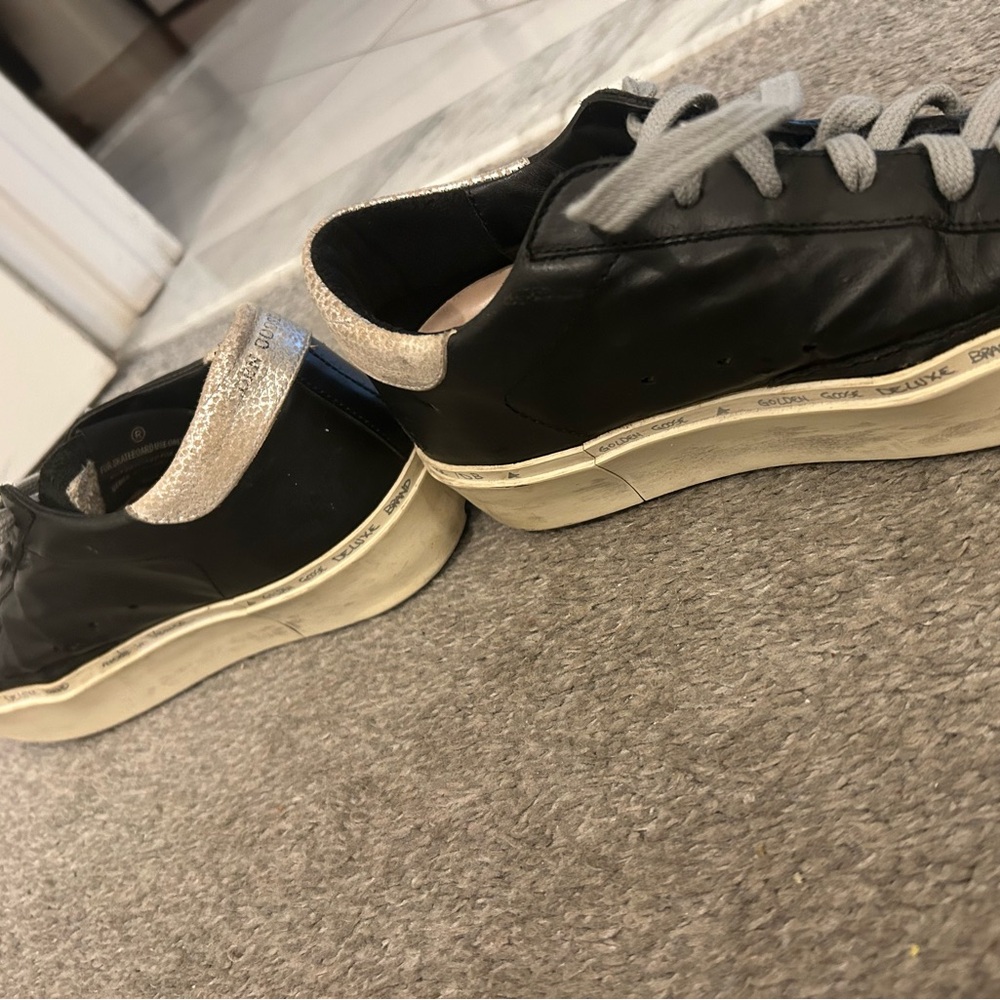 Golden Goose Women's Black and Gray Sneakers - Picture 9 of 10